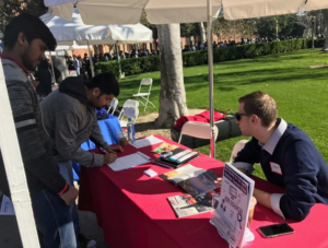 Hundreds of graduating students participated in Viterbi's Career Week, and waited in long lines to meet with employers.