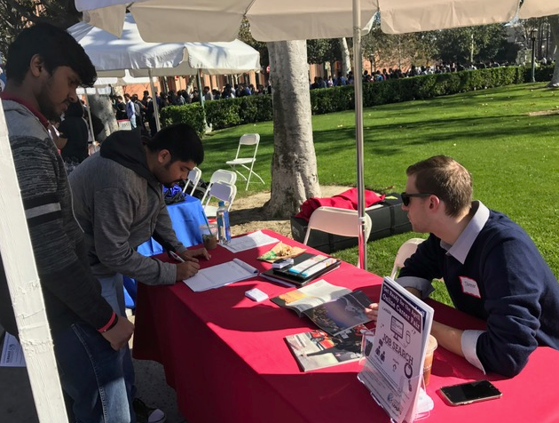 Hundreds Of Graduating Students Participated In Viterbi's Career Week, And Waited In Long Lines To Meet With Employers.
